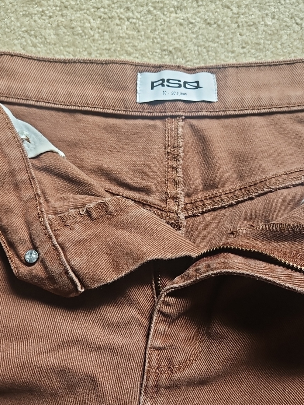 RSQ Brown 90s Jean - Picture 3 of 4